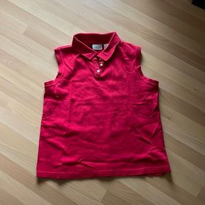 Red collared tank